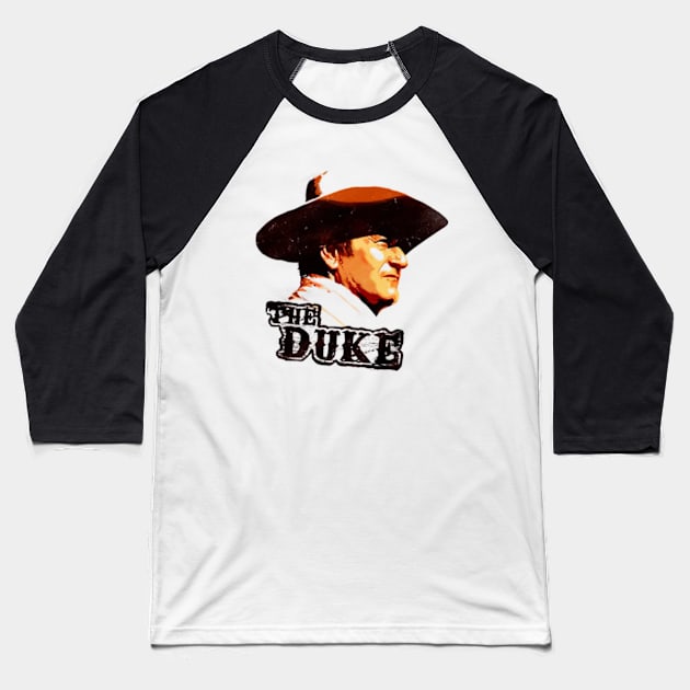 John Vintage Wayne Duke man Baseball T-Shirt by davidhedrick